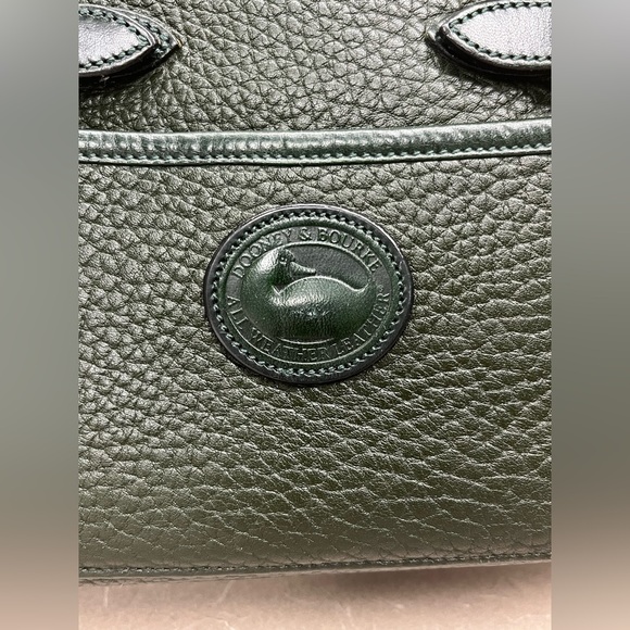 Dooney & Bourke Florentine All-Weather Leather Crossbody Bag Dark Green USA - Picture 4 of 14